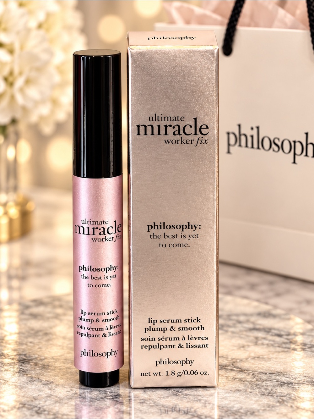 philosophy Ultimate Miracle Worker Fix Lip Serum Stick New in Box